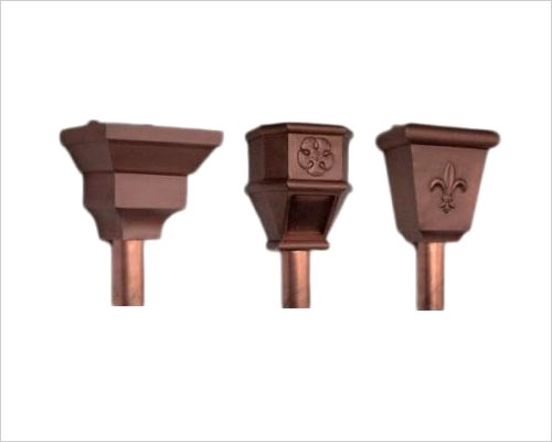 銅漏斗可根據設計師的要求,提供特殊形狀定制業(yè)務,滿足不同建筑風格的需求.